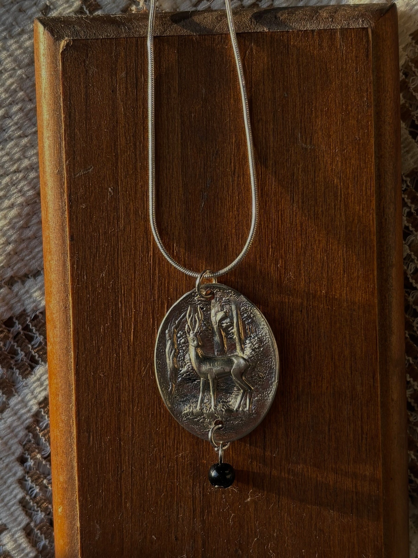 Deer spoon bowl pendent