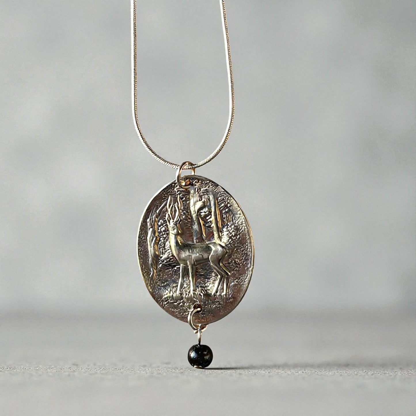 Deer spoon bowl pendent