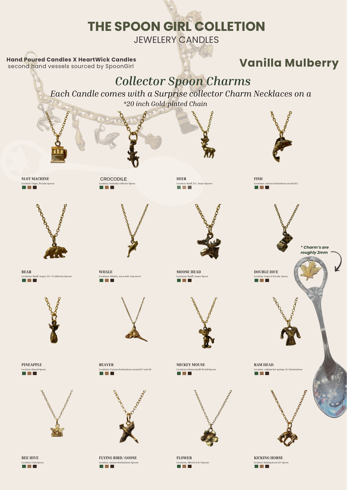 Heartwick x The Spoon Girl         Charm Necklace Addition*