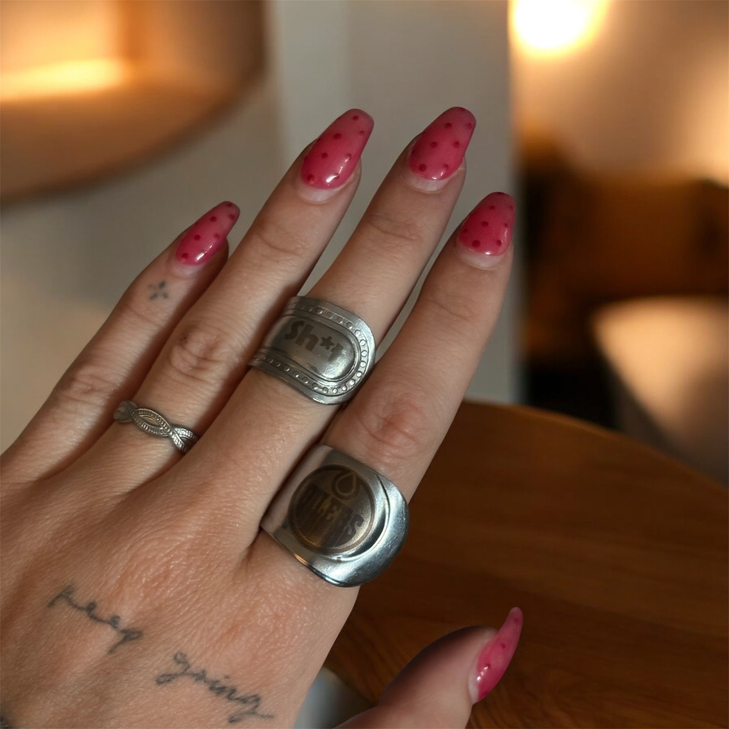 Custom Engraved Spoon Ring *Saying